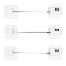 White Refrigerator Lock, Heavy Duty Fridge Lock, Safety Lock, Combination Lock f