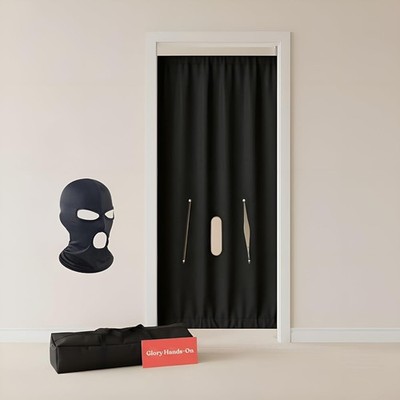 Portable Glory Hole Kit with Mask & Bag   Glory Hole to Go Door-Mount Booth C...