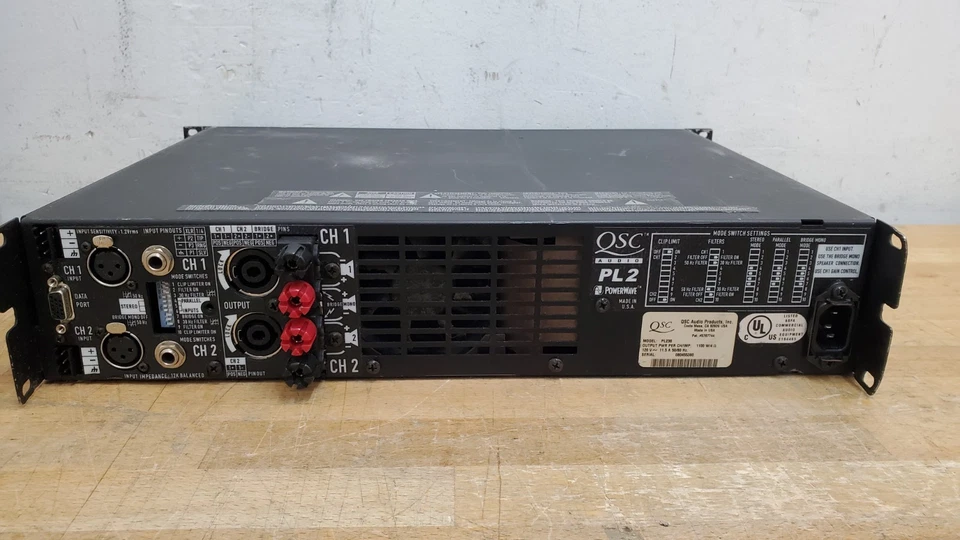 QSC PL236 PowerLight 2 Series 2-Channel Power Amplifier - Image 4 of 4