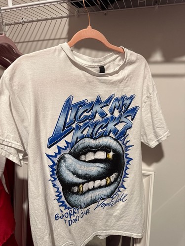 DopeSkill Lick My Kicks Graphic White T-Shirt