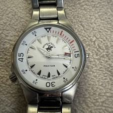 VINTAGE BEVERLY HILLS POLO CLUB 8055 MEN'S WATCH #187