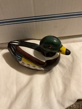 VINTAGE JASCO CERAMIC DUCK LINT REMOVER BRUSH DECOR
