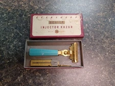 Vintage Eversharp Schick Injector Safety Razor USA 1940s With Box