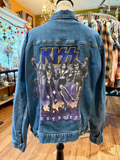 OOAK Upcycled Denim Jacket - KISS - Men’s Large OOAK Upcycled Denim Jacket - KISS - Men’s Large