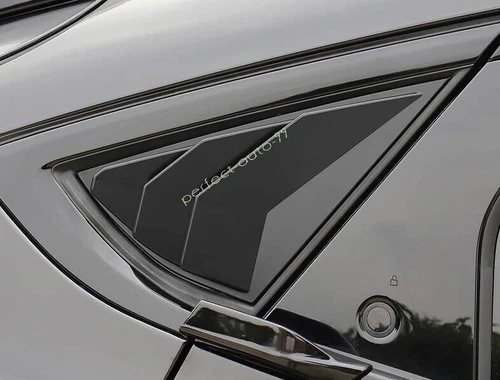 For Mustang Mach-E 2021-2024 Quarter Window Louver Shutter Side Vent Black - Picture 6 of 6