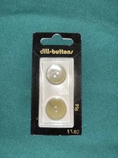 Buttons Dill Art Deco 2-Hole 3D Type 11/16" 18MM Made in Germany