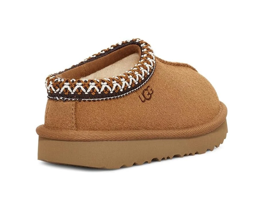Chinelo infantil UGG Tasman II camurça 1019066T castanha 100% autêntico novo em folha - Imagem 4 de 4