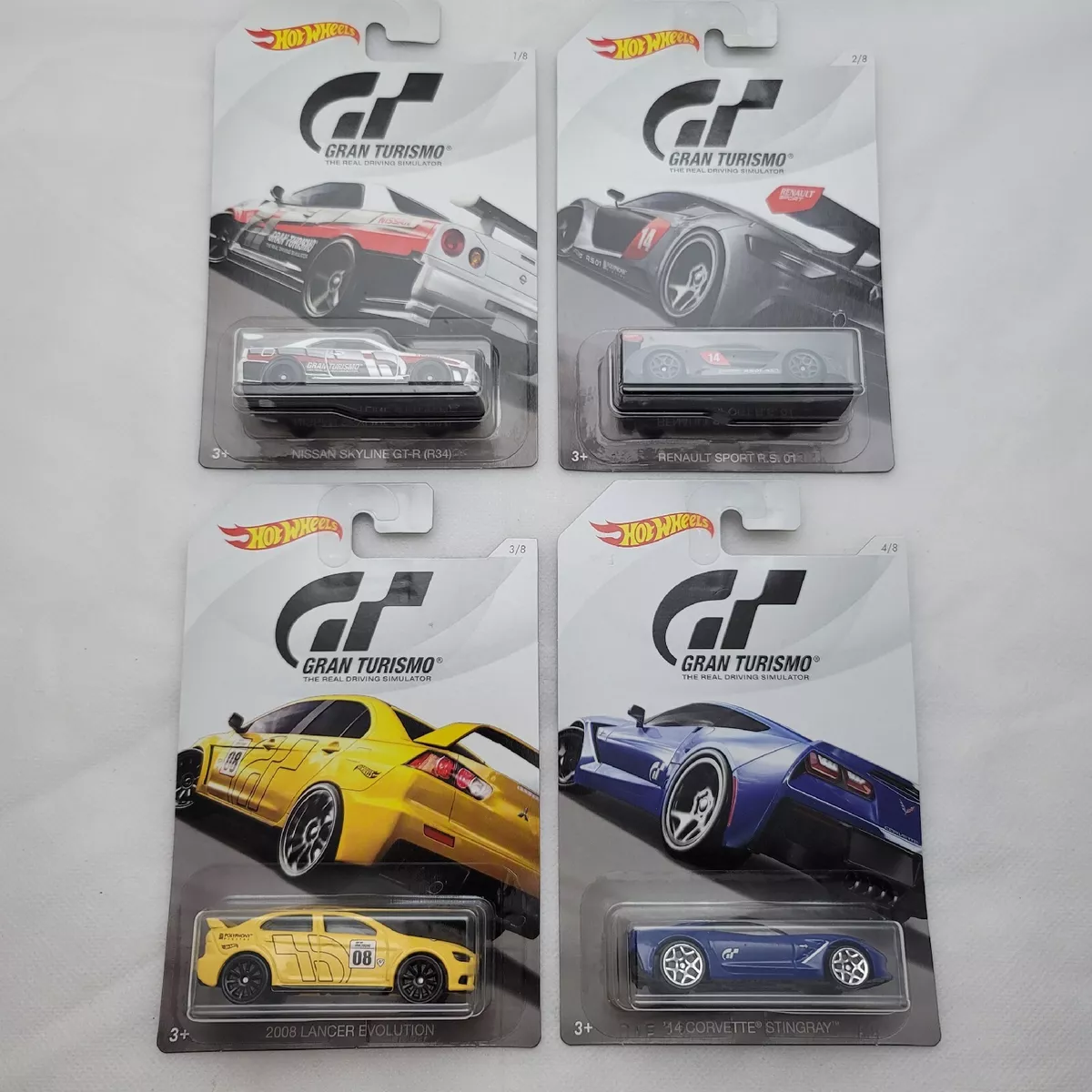 HOT WHEELS 1:64 BASICS - GRAN TURISMO ASSORTMENT SET OF 8 FKF26-999A 