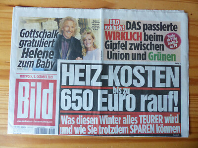 Annonce Personnalisée : BILD Zeitung Du 6 Novembre 1972 – Idée Cadeau Pour Anniversaire 50, 51, 52, 53 Ans