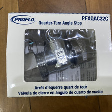 PROFLO PFXQAC32C Chrome Low-Lead Compliant Quarter-Turn Angle Stop