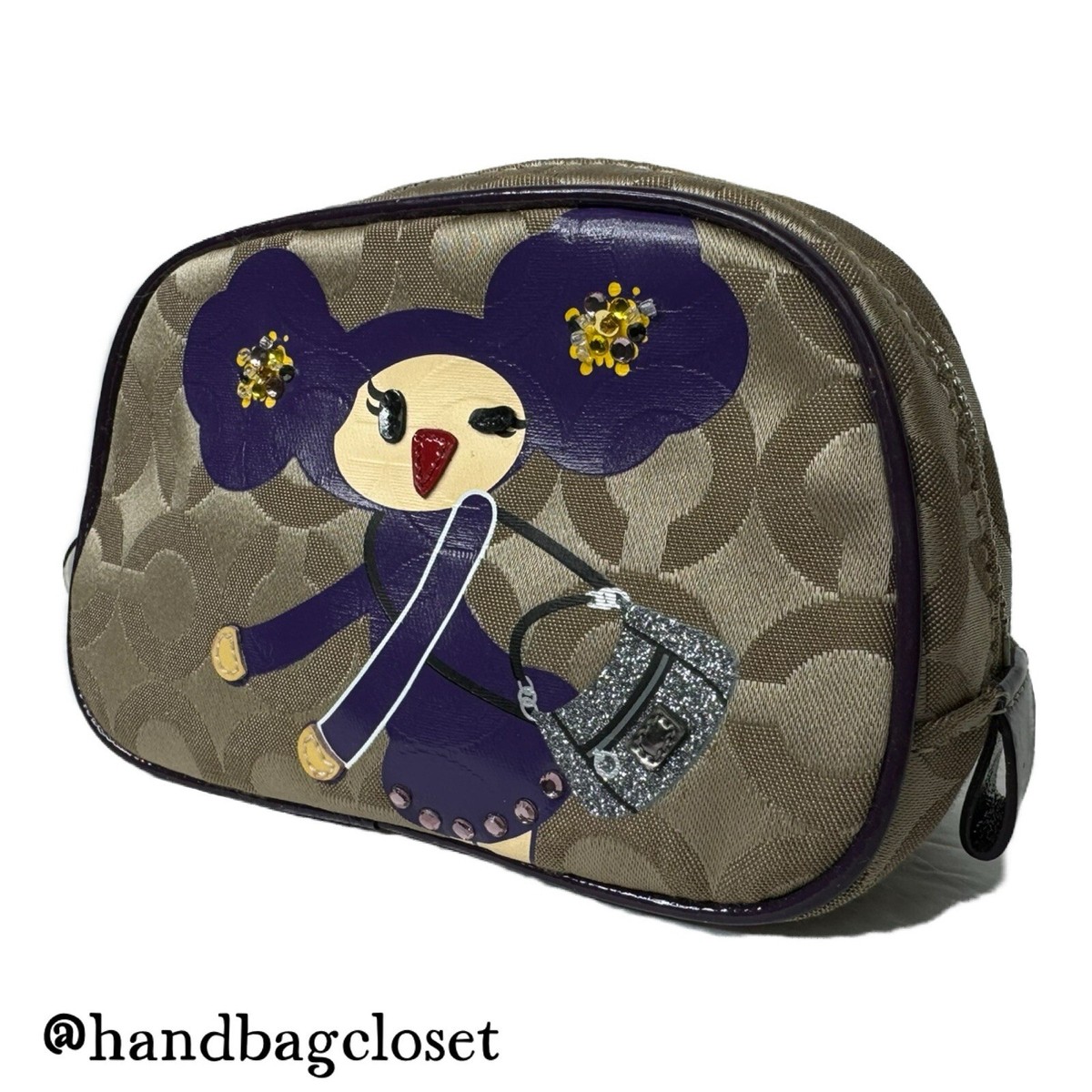 Coach Poppy Chan Violette Japanese Rare Signature C Purple Coach Poppy Chan Violette Japanese Rare Signature C Purple