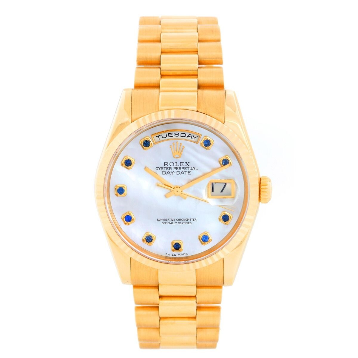 rolex presidential mother of pearl
