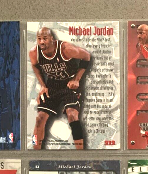 Michael Jordan 199596 Fleer Metal Nuts & Bolts 212 eBay