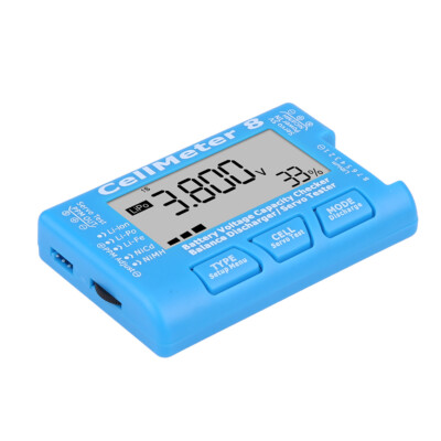 RC CellMeter 8 Digitales Batteriekapazitätsprüfgerät LiPo Li Lon NiMH RC Ce 