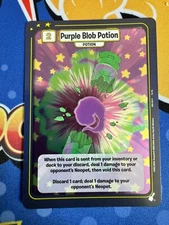 Neopets Battledome TCG FOIL Purple Blob Potion 1st Edition