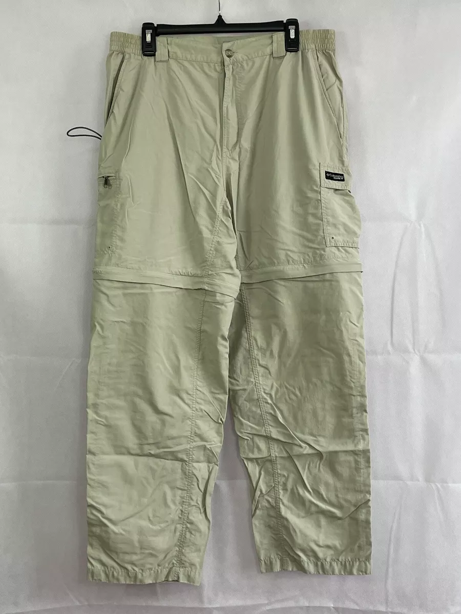 Columbia GRT Convertible Hiking Cargo Nylon Pants Mens Size L 36x31 Zip Off  J2