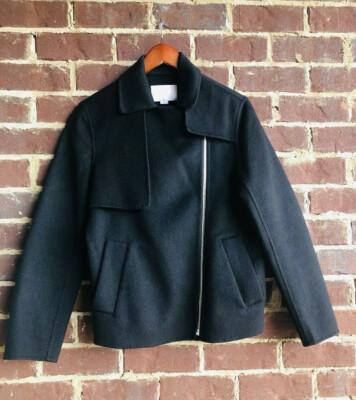 $ 1900 Alexander Wang - Wool  Coat Jacket Size 2 zipper black