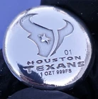 Houston - Texans - Football - NFL - 1 Troy Ounce - 999 Fine Silver