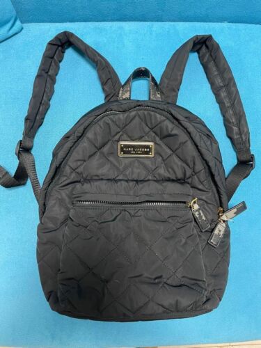 Marc Jacobs's Rucksack Tasche Steppen Logo Platte innen Reißverschluss Tasche gebraucht - Bild 1 von 5