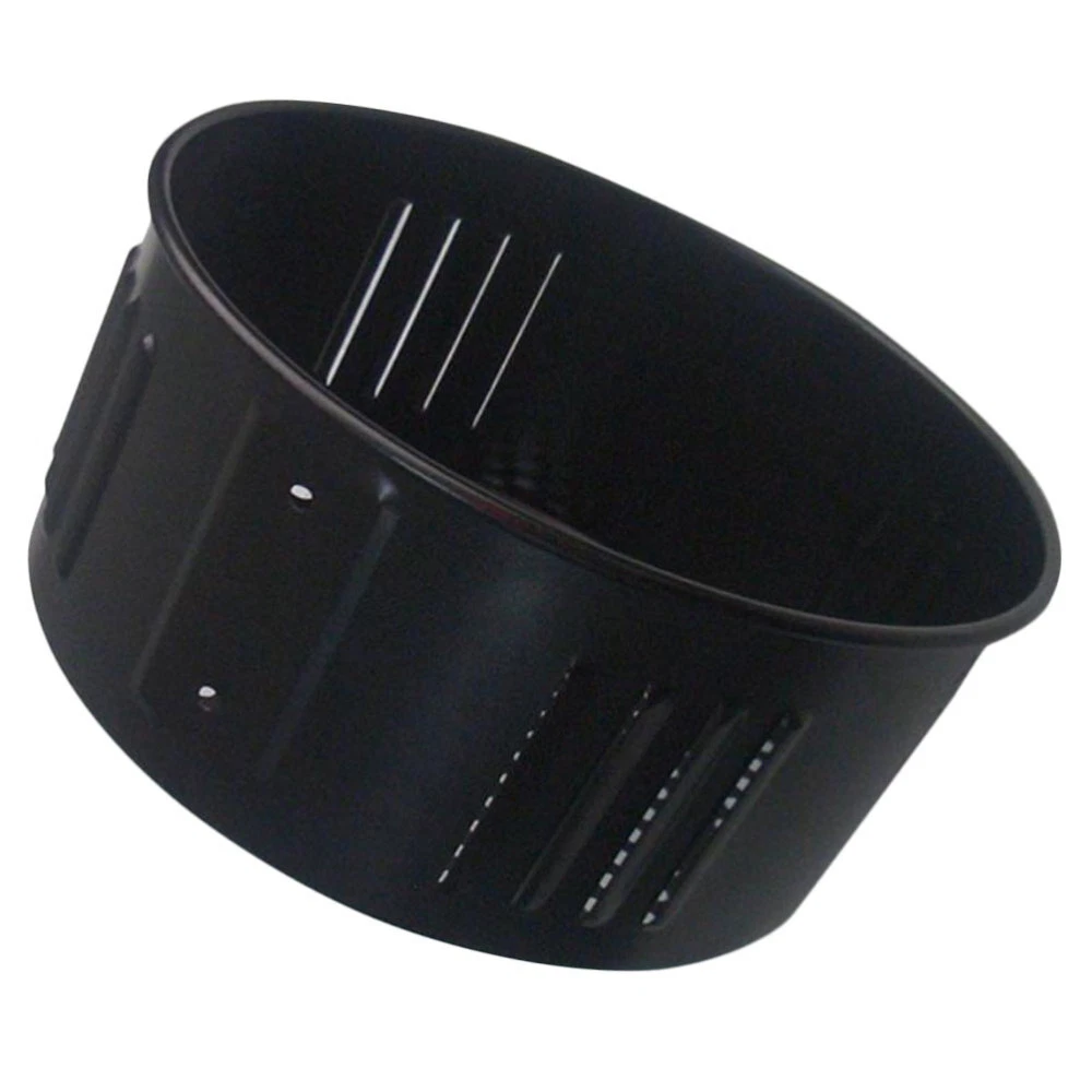 Round Air Fryer Basket with Oil Draining for Deep Home Oven Use
