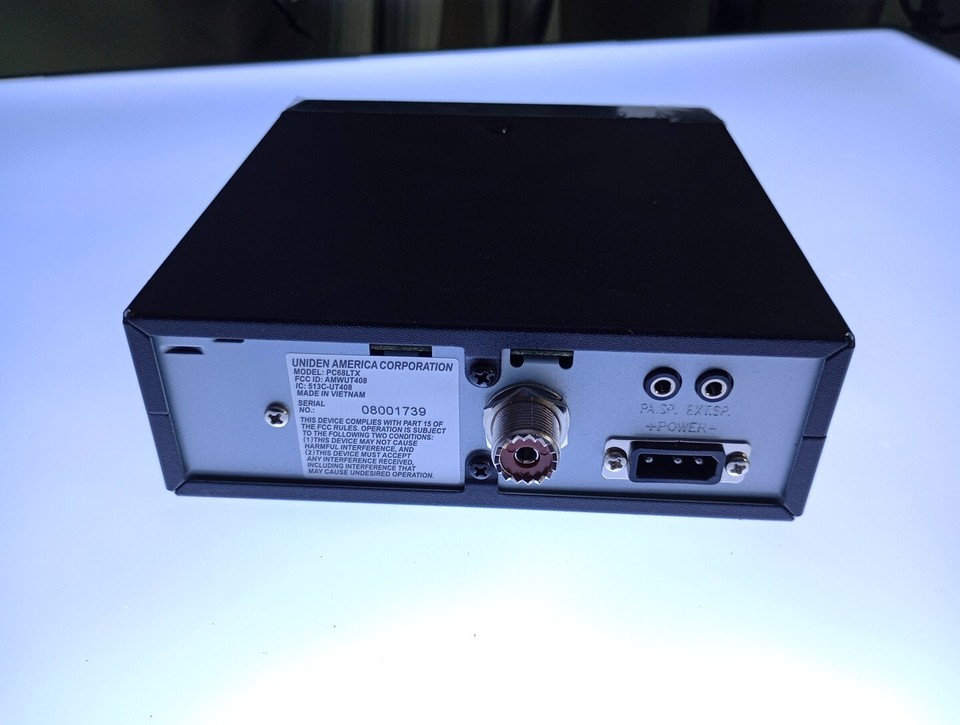 Uniden PC68LTX 40 Channel CB Radio with PA/CB Switch, RF Gain, Mic Gain