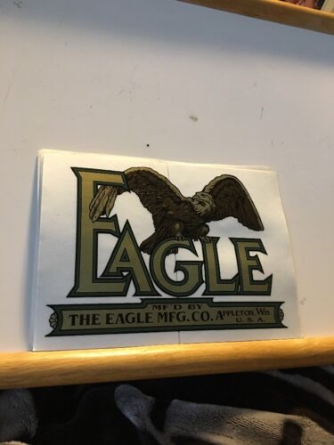 Eagle Tractor The Eagle Manufacturing Company Appleton Wisconsin Decal Repop DB - Picture 2 of 4