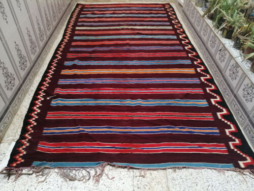 Ręcznie robiony marokański vintage wełniany dywan Azilal Berber Carpet Beni Ourain Dywan plemienny - Zdjęcie 1 z 7