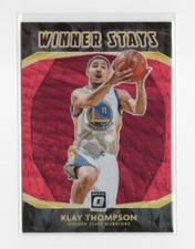 2020-2021 Panini Donruss Optic Winner Stays Red Wave Klay Thompson #7