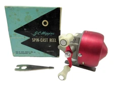 RARE Vintage J. C. Higgins #312.3950 Spin Cast Reel w/Original Box & Manual NICE