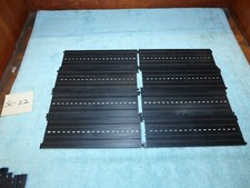 8X LOT TYCO Speedway 9" Straight HO Slot Car Track 5748 Hobbyist Black Vintage