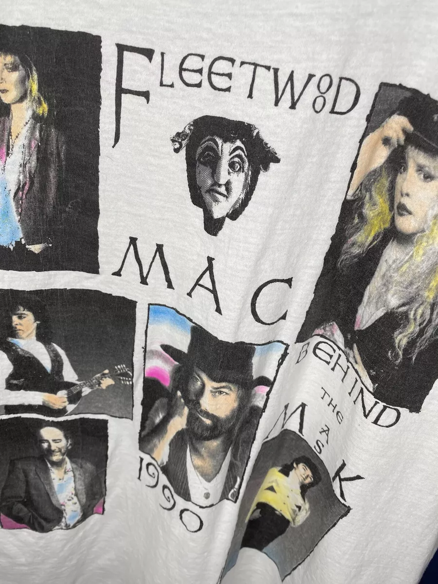 Vintage Fleetwood Mac T Shirt 1990 Behind The Mask Tour Mens XL White Vtg 90s