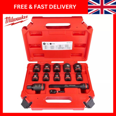 NEU Milwaukee Shockwave 1/2'' Impact Duty 13 Stück Standard Steckschlüsselsatz 4932480456