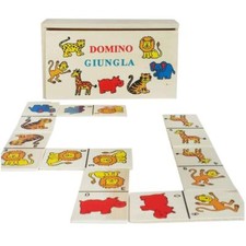 Gioco Da Tavolo Società Domino Animali Con Scatola In Legno Giochi Di Carte dfh