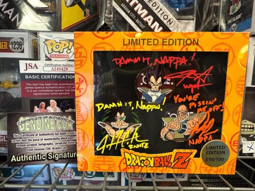 Dragon Ball Pin Set LTD 100 Rare limited 3X Signed JSA SABAT Rare - Picture 1 of 2