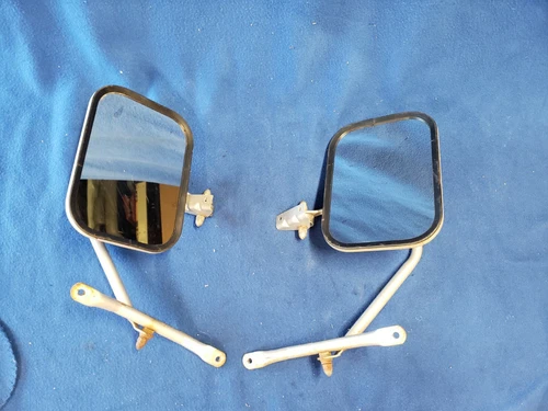 73 79 FORD TRUCK WEST COAST TOW MIRRORS RUSTY RAT ROD PAIR