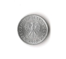 1949 Polonia - 1 Grosz - 286 - Alluminio - 0,5g