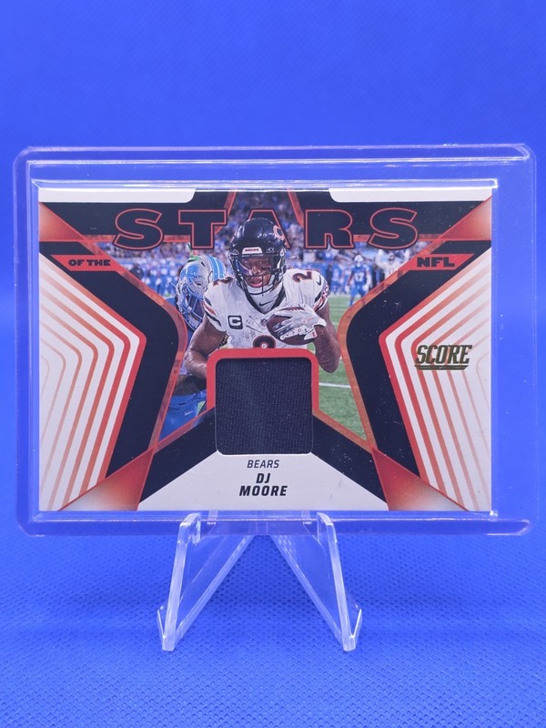 2025 Panini Score Stars of the NFL DJ Moore Chicago Bears Memorabilia Card