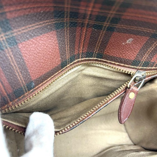 572 Polo Ralph Lauren Shoulder Bag Checked Brown Vintage Limited Edition VHTF Ra - Picture 11 of 14