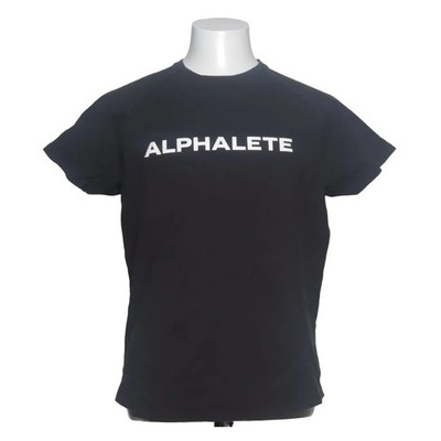 Alphalete, T-shirt, Größe: M, PERFORMANCE FIT, Schwarz, Baumwolle/Elasthan #khb