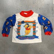 Vintage Disney Winnie the Pooh Tigger Pajama Shirt Size 2T Toddler Long Sleeve