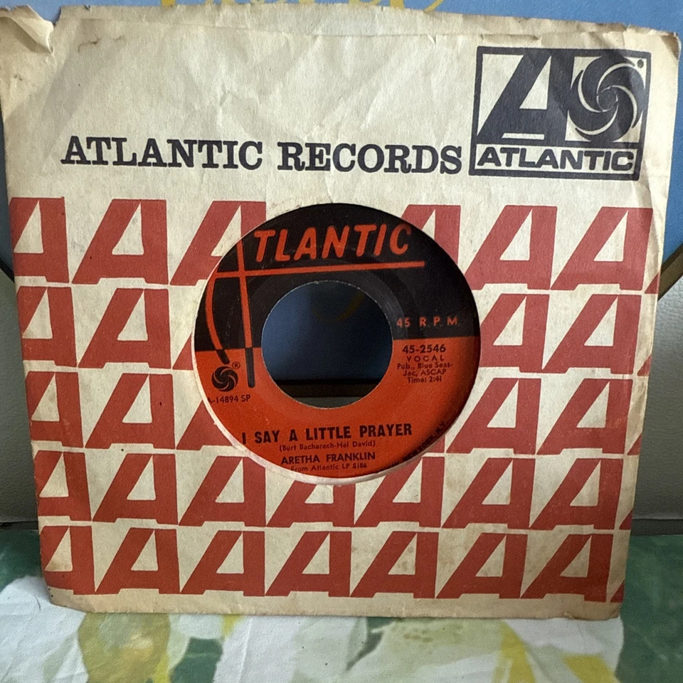Used 45 Aretha Franklin The House That Jack Built Vinyl Record Atlantic 45-2546 - Image 3 of 3