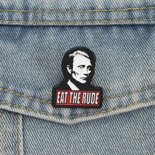 Eat The Rude Enamel Pins TV Series Character Catchphrase Brooches Lapel Badges P