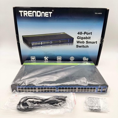 NEW TRENDNET TEG-448WS/A 48-Port Layer 2 Web Smart Gigabit Ethernet Switch