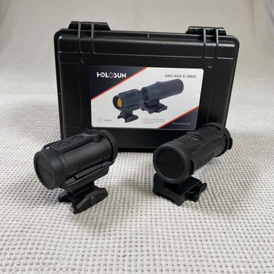 HOLOSUN ARO 2 MOA Enclosed Rifle Sight and HM3X Magnifier Kit with