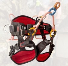 Climbing Half Body Harness Rope Arborist Saddle Tree Bridge Caving Rescue