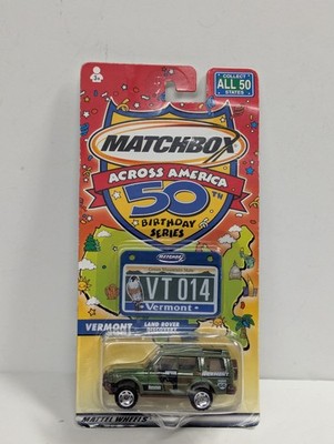 Matchbox Across America 50th Birthday Series Vermont Land Rover Discovery Carded