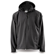 Site - Mens Willow Softshell Jacket - Black Water Resistant Detachable Hood - XL
