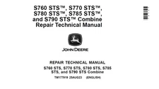 John Deere S760 S770 S780 S785 & S790 STS Combine Repair Technical Manual PDF