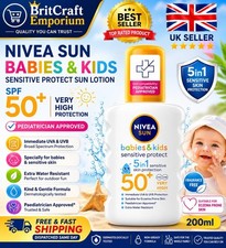 NIVEA SUN Kids Protect & Sensitive Spray 200ml – SPF 50+ Sunscreen Spray for Kid 49.00 per litre