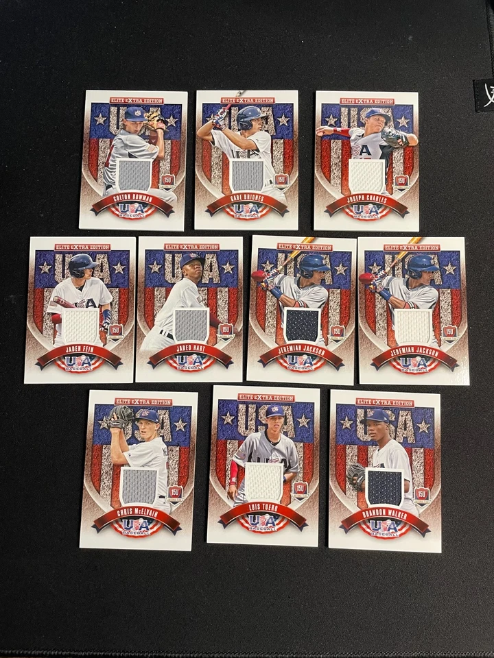 (19x) Lot - 2015 Panini Elite Extra Edition USA Baseball Relics  - Image 3 of 4
